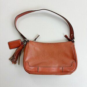 EQUIPAGE Paris Leather Shoulder Handbag Split Cowhide Minimal Chic Hazelnut Tan